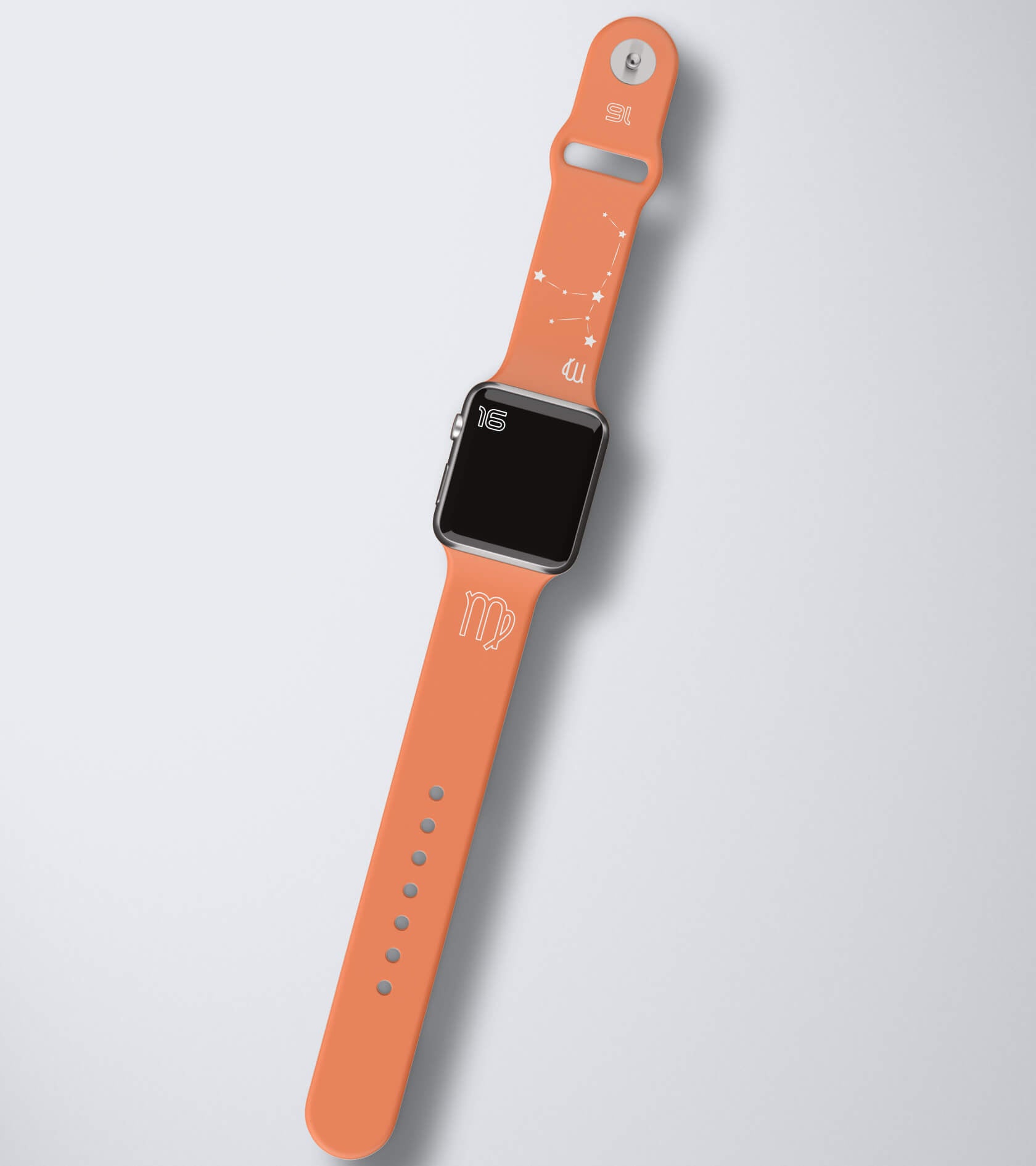 16bands papaye orange and white virgo zodiac watch band for Apple watch