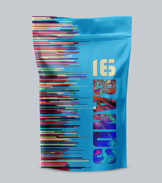 16bands blue and modern gift bag offered with order